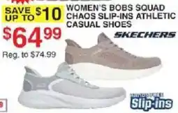 Dunham's Sports Skechers women's bobs squad chaos slip-ins athletic casual shoes offer