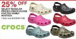 Dunham's Sports Select Regular Priced Crocs Clogs For The Family offer