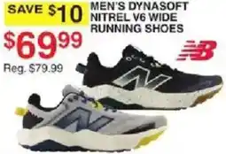 Dunham's Sports New Balance men's dynasoft nitrel v6 wide running shoes offer