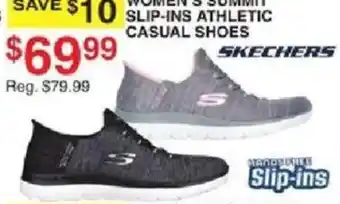 Dunham's Sports Skechers women's summit slip-ins athletic casual shoes offer