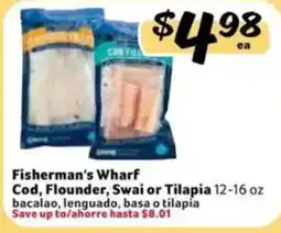Fresco y Más Fisherman's Wharf Cod, Flounder, Swai or Tilapia offer