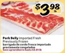 Fresco y Más Pork Belly Imported Fresh offer