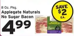 Hannaford Applegate Naturals No Sugar Bacon offer