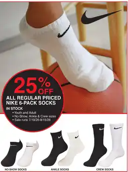 Dunham's Sports Nike 6-Pack Socks offer