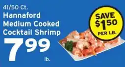 Hannaford Hannaford medium cooked cocktail shrimp offer