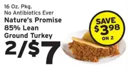 Hannaford Nature's Promise Ground Turkey offer