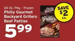Hannaford Philly Gourmet Backyard Grillers Beef Patties offer