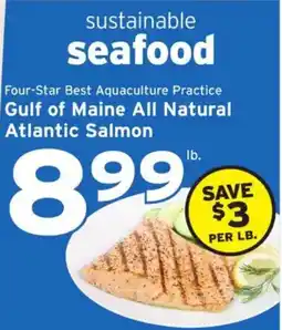 Hannaford Gulf of Maine All Natural Atlantic Salmon offer