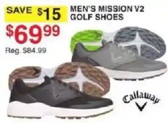 Dunham's Sports Callaway Men's Mission V2 Golf Shoes offer