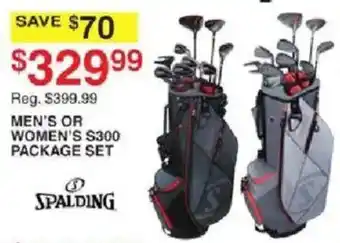 Dunham's Sports Spalding Men's or Women's S300 Package Set offer