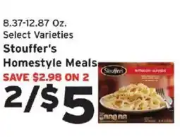 Hannaford Stouffer's Homestyle Meals offer