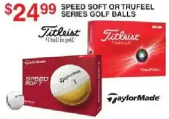 Dunham's Sports Titleist speed soft or trufeel series golf balls offer