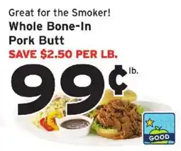 Hannaford Whole Bone-In Pork Butt offer