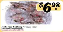 Fresco y Más Jumbo Head-On Shrimp offer