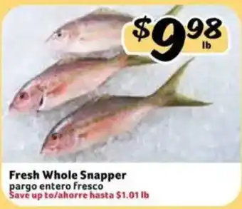 Fresco y Más Fresh Whole Snapper offer