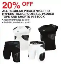 Dunham's Sports Nike Pro Hyperstrong Football Padded Tops and Shorts offer
