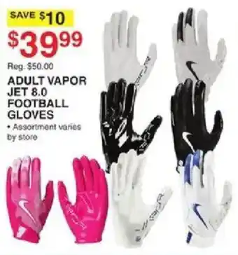 Dunham's Sports Adult Vapor Jet 8.0 Football Gloves offer