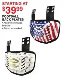 Dunham's Sports Shock football back plates offer