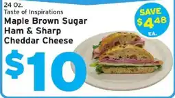 Hannaford Taste of Inspirations Maple Brown Sugar Ham & Sharp Cheddar Cheese offer