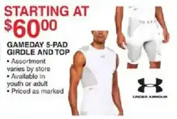 Dunham's Sports Under Armour Gameday 5-Pad Girdle and Top offer