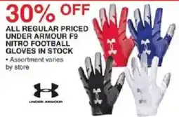 Dunham's Sports Under Armour Nitro Football Gloves offer