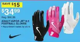 Dunham's Sports Nike Adult Vapor Jet 8.0 Football Gloves offer