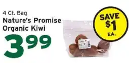 Hannaford Nature's Promise Organic Kiwi offer