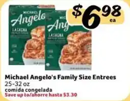 Fresco y Más Michael Angelo's Family Size Entrees offer