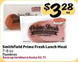 Fresco y Más Smithfield prime fresh lunch meat offer