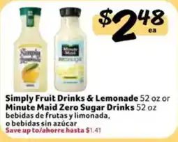 Fresco y Más Simply Fruit Drinks & Lemonade offer