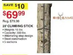 Dunham's Sports Big Game 20' Climbing Stick offer