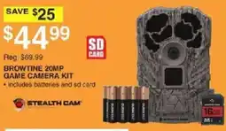 Dunham's Sports Stealth Cam Browtine 20Mp Game Camera Kit offer