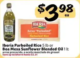 Fresco y Más Iberia Parboiled Rice or Boa Mesa Sunflower Blended Oil offer