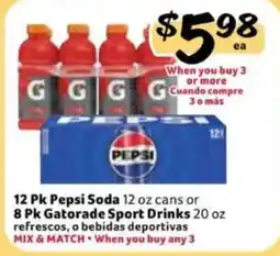 Fresco y Más Pepsi Soda or Gatorade Sport Drinks offer