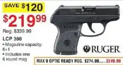 Dunham's Sports Ruger Lcp 380 offer
