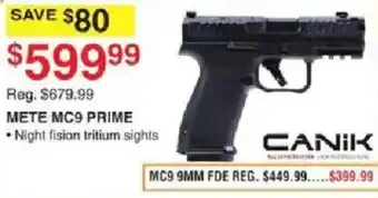 Dunham's Sports Canik Mete Mc9 Prime offer