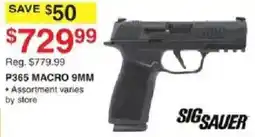 Dunham's Sports Sig Sauer P365 Macro 9mm offer