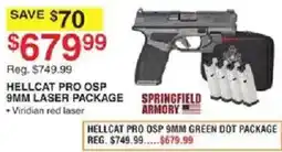 Dunham's Sports Springfield Armory Hellcat Pro OSP 9mm Laser Package offer