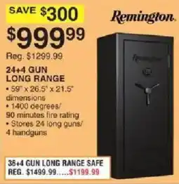 Dunham's Sports Remington 24+4 Gun Long Range Safe offer