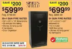 Dunham's Sports Shorts Afield 30+4 Gun Fire Rated Safe offer