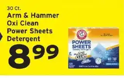 Hannaford Arm & Hammer Oxi Clean Power Sheets Detergent offer
