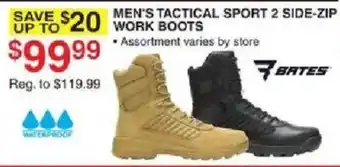 Dunham's Sports Bates men's tactical sport 2 side zip work boots offer