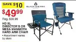 Dunham's Sports Black Sierra Hd XL Director's Or Mesa Mammoth Hard Arm Chair offer