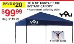 Dunham's Sports Yoli 10' X 10' EasyLift 100 Instant Canopy offer
