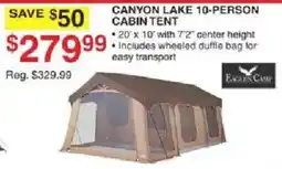 Dunham's Sports Eagles Camp Canyon Lake 10-Person Cabin Tent offer