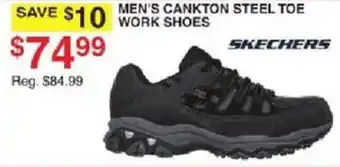 Dunham's Sports Skechers men's cankton steel toe work shoes offer