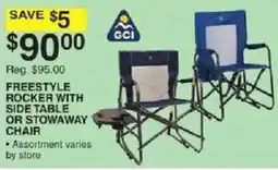 Dunham's Sports Gci Freestyle Rocker With Side Table Or Stowaway Chair offer
