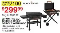 Dunham's Sports Blackstone 22" On-The-Go Griddle Or 28" Griddle With Hood offer