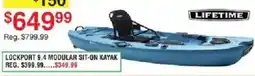 Dunham's Sports Lifetime lockport 9.4 modular sit-on kayak offer