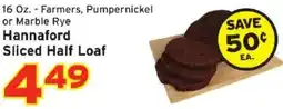Hannaford Hannaford Sliced Half Loaf offer